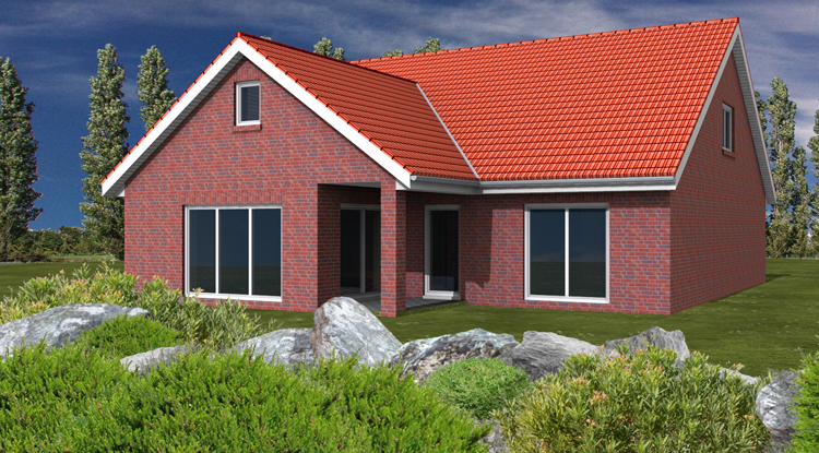 Neubau Satteldach-Bungalow