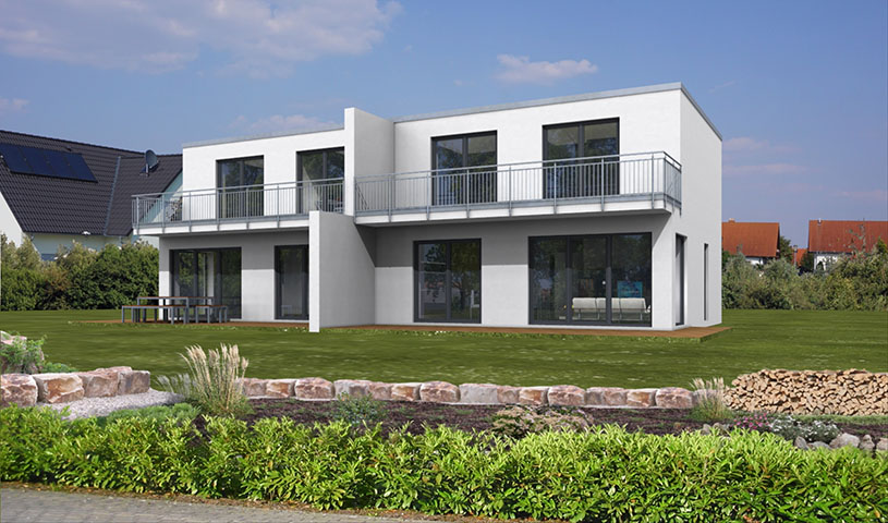 Neubau Doppelhaus